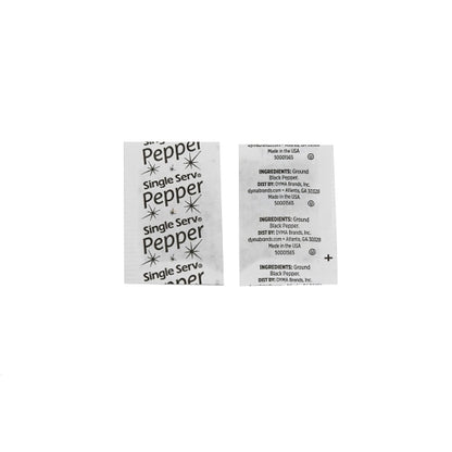 Single Serv Pepper Flat Packets, 6000 x 0.1 GR Case - DOT product image 2