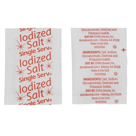 Single Serv Salt Packets Flat, 3000 x 0.75 GR Case - DOT product image 2