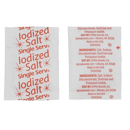 Single Serv Salt Packets Flat, 3000 x 0.75 GR Case - DOT product image 2