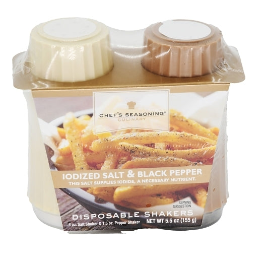 (Price/Case)Chefs Seasoning 16010 Shaker Salt & Pepper Disposabl - DOT product image 1