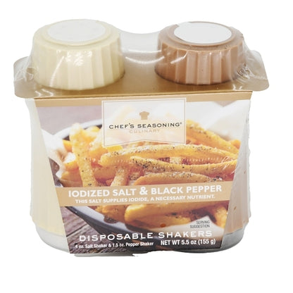 (Price/Case)Chefs Seasoning 16010 Shaker Salt & Pepper Disposabl - DOT product image 1