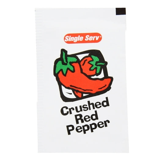 Single Serv Crushed Red Peppers Seasoning Packets, 200 x 1 GR Case - DOT product image 2
