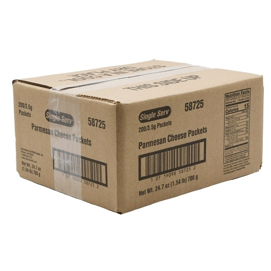 Single Serv PARMESAN CHEESE POUCH, 200 x 3.5 GR Case - DOT product image 8