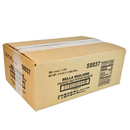 Bella Migliore Parmesan Cheese Packets, 200 x 3.5 GR Case - GS1 closed shipping case image