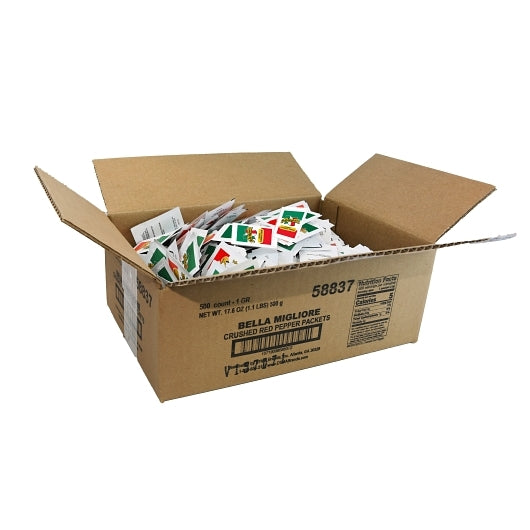 Bella Migliore Grated Parmesan Cheese Packets, 200 x 3.5 GR Case - Spices Seasonings