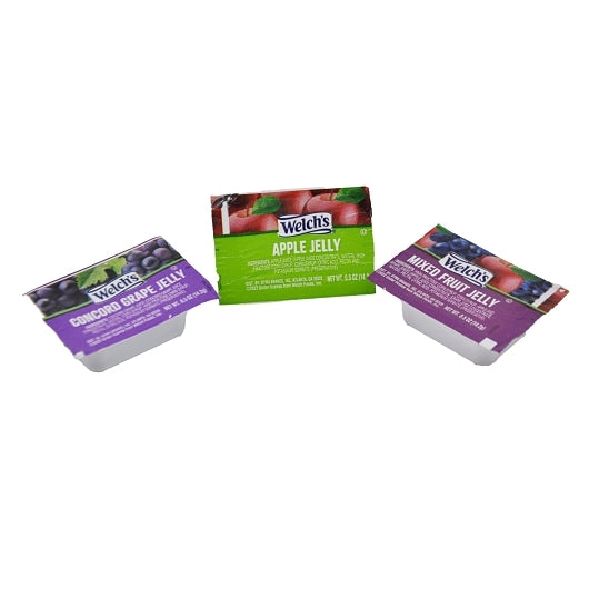 Welch's Apple, Grape & Mixed Fruit Jelly Assortment Cups, 200 x 0.5 oz Case - Condiments & Sauces - image 2