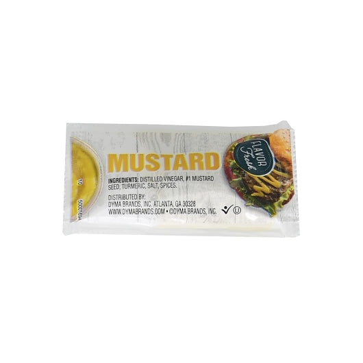 Flavor Fresh Yellow Mustard Single Serve, 500 x 4.5 GR Case - Condiments & Sauces
