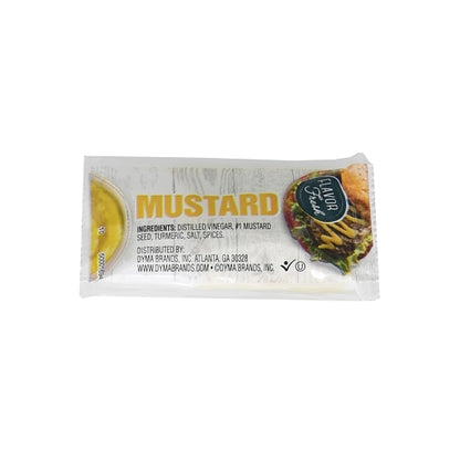 Flavor Fresh Yellow Mustard Single Serve, 500 x 4.5 GR Case - Condiments & Sauces