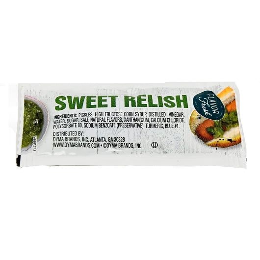 Flavor Fresh Pickle Relish Single Serve Packet, 200 x 9 GR Case - Condiments & Sauces