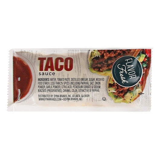 Flavor Fresh Taco Sauce Pouch, 200 x 200 x 9 GR Case - Condiments & Sauces