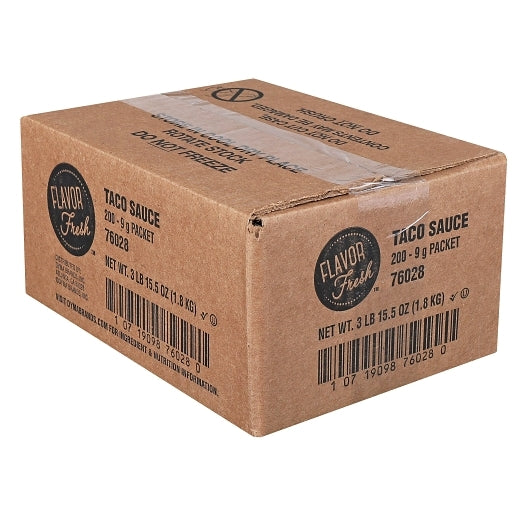 Flavor Fresh Taco Sauce Pouch, 200 x 200 x 9 GR Case - DOT product image 6