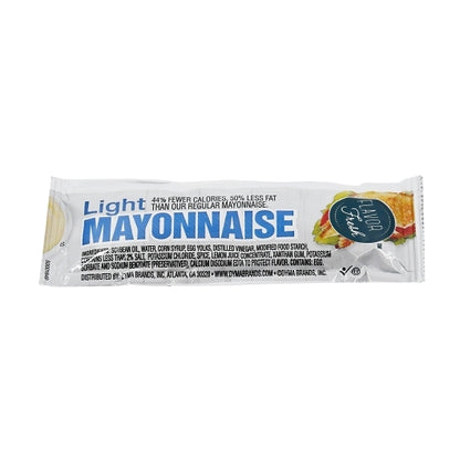 FLAVOR FRESH B4U Reduced Fat Mayonnaise Single Serve, 200 x 12 GR Case - Condiments & Sauces