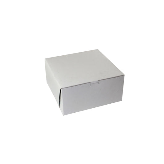 Boxit 10 Inch X 10 Inch X 5 Inch White Lock Corner Bakery Box, 1 x 100 x 1 each Case - Food Containers & Lids