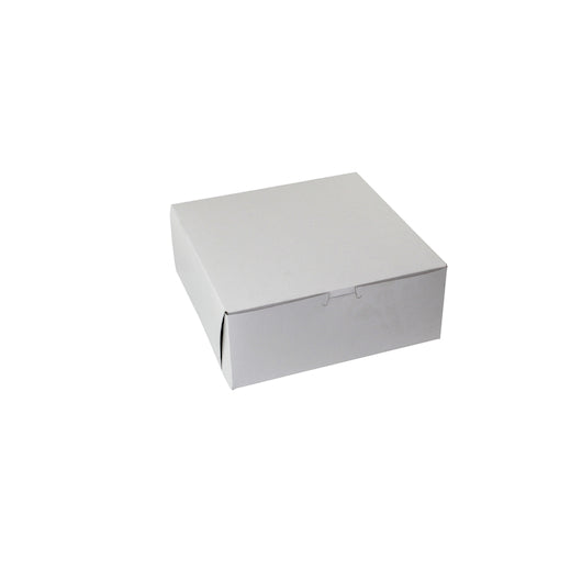 Boxit 10 Inch X 10 Inch X 4 Inch White Lock Corner Bakery Box, 1 x 100 x 1 each Case - Food Containers & Lids