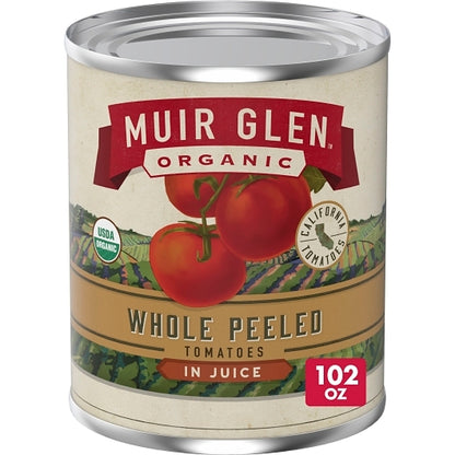 Muir Glen Organic Whole Peeled Tomatoes, 6 x 102 oz Case - DOT product image 2