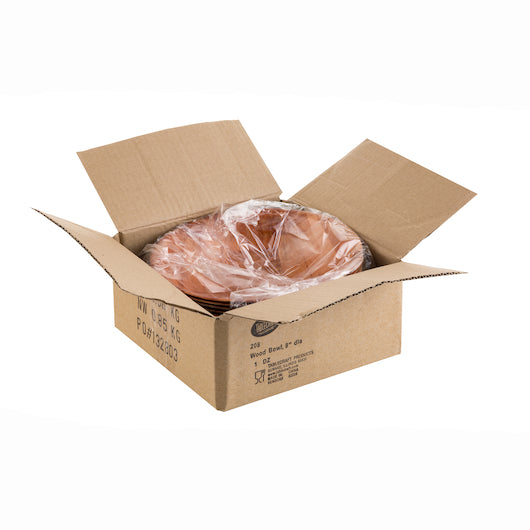 Tablecraft 8 Inch Wovenwood Mahogany Bowl, 1 x 12 each Case - DOT product image 5