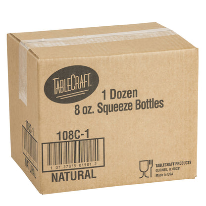 Tablecraft 8 Ounce Natural Dispenser, 1 x 12 each Case - DOT product image 5