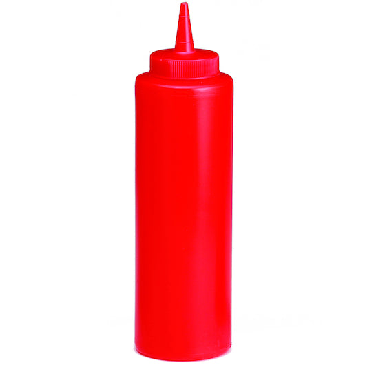 Tablecraft 12 Ounce Red Dispenser Squeeze Bottle, 1 x 12 each Case - DOT product image 6