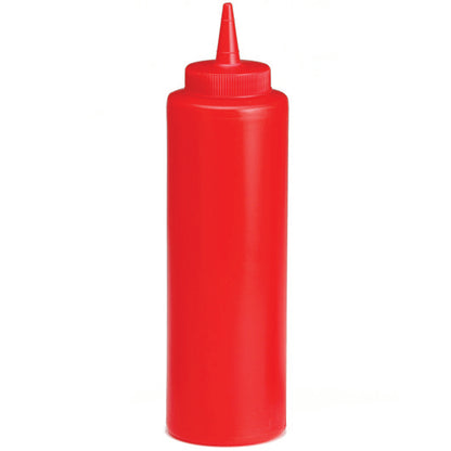 Tablecraft 12 Ounce Red Dispenser Squeeze Bottle, 1 x 12 each Case - DOT product image 7