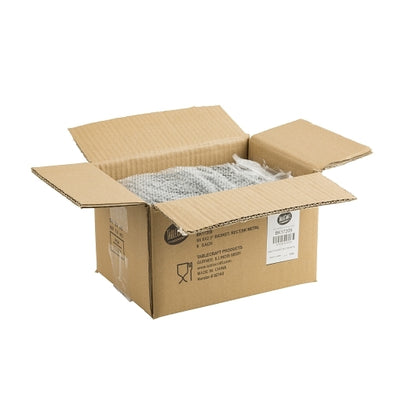 Tablecraft 9 Inch X 6 Inch X 2.5 Inch Rectangle Black Metal Basket, 1 x 6 each Case - Fast Food Baskets & Trays
