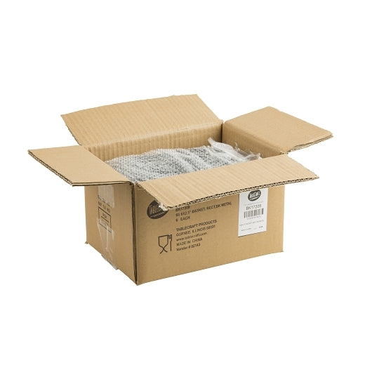 Tablecraft 9 Inch X 6 Inch X 2.5 Inch Rectangle Black Metal Basket, 1 x 6 each Case - Fast Food Baskets & Trays