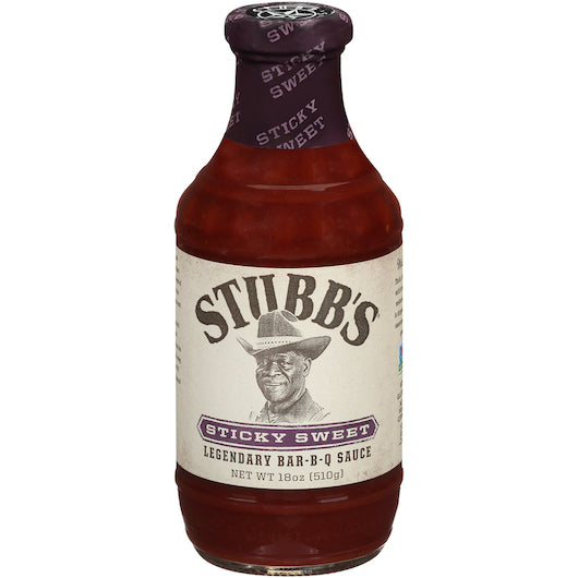 Stubbs Sticky Sweet Bbq Sauce Bottle, 6 x 18 oz Case - DOT product image 2
