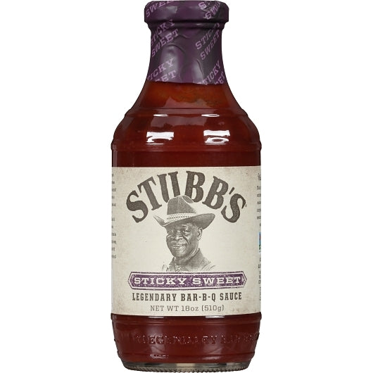Stubbs Sticky Sweet Bbq Sauce Bottle, 6 x 18 oz Case - DOT product image 6