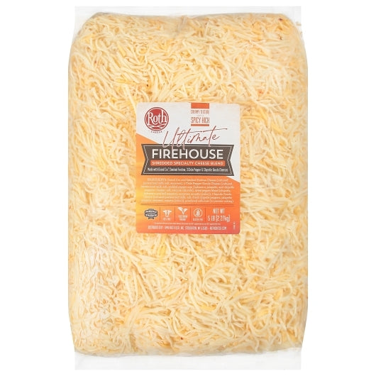 Roth Ultimate Firehouse Shredded Cheese, 2 x 5 lb Case - Cheese & Dairy