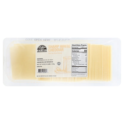 Roth Kase Sharp Slice on Slice Sharp White Cheddar Slices, 4 x 2.5 lb Case - DOT product image 7