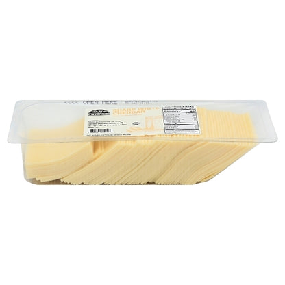 Roth Kase Sharp Slice on Slice Sharp White Cheddar Slices, 4 x 2.5 lb Case - Cheese & Dairy