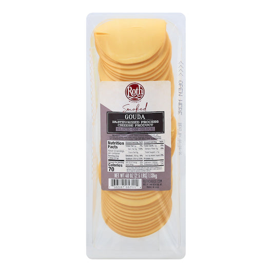 Roth Slice-on-Slice Smoked Gouda Flavored Slice, 4 x 2.5 lb Case - DOT product image 7