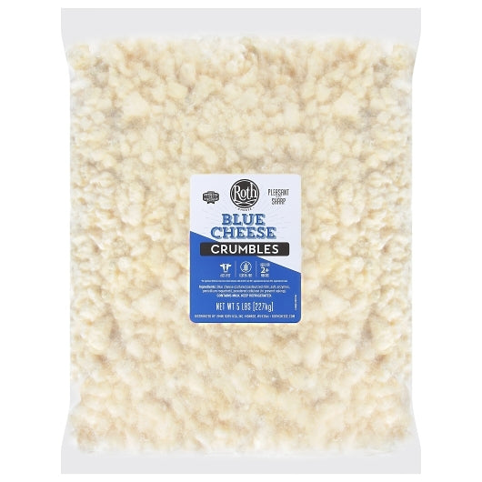 Roth Blue Cheese Crumbles, 4 x 5 lb Case - Cheese & Dairy