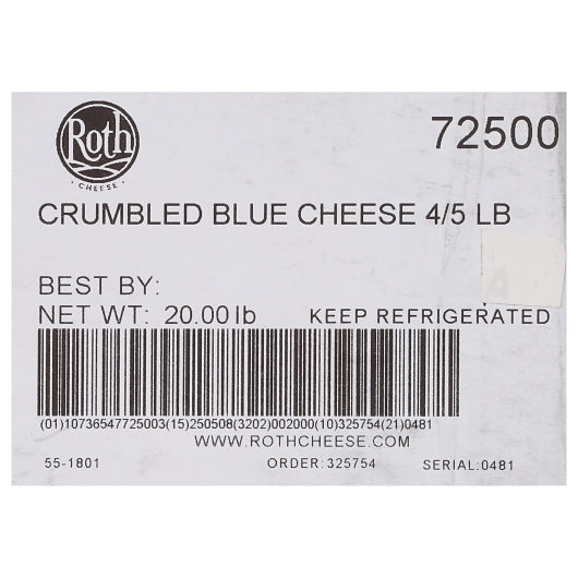 Roth BLUE CHEESE CRUMBLES, 4 x 5 lb Case - DOT product image 7