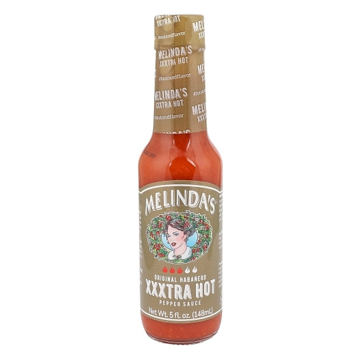 Melinda's Foods Xxxtra Habanero Hot Sauce, 12 x 5 fl oz Case - Condiments & Sauces