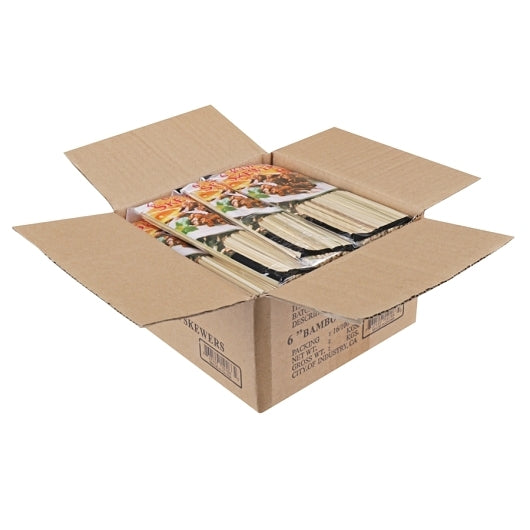 Bamboo Skewer 6 Inch Bamboo Skewers, 12 x 1600 each Case - DOT product image 4