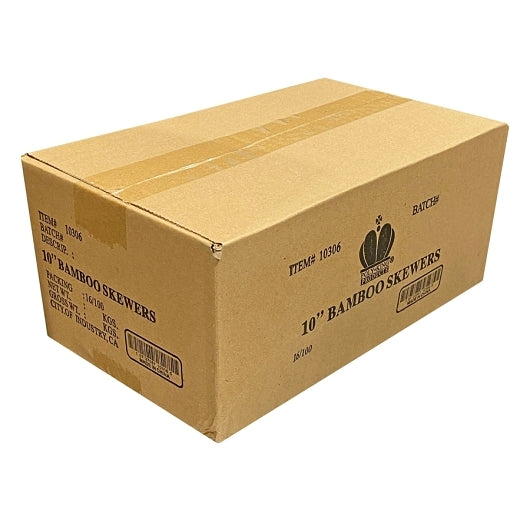 Goldmax 10 Inch Bamboo Skewers, 12 x 1600 each Case - Disposable Gloves