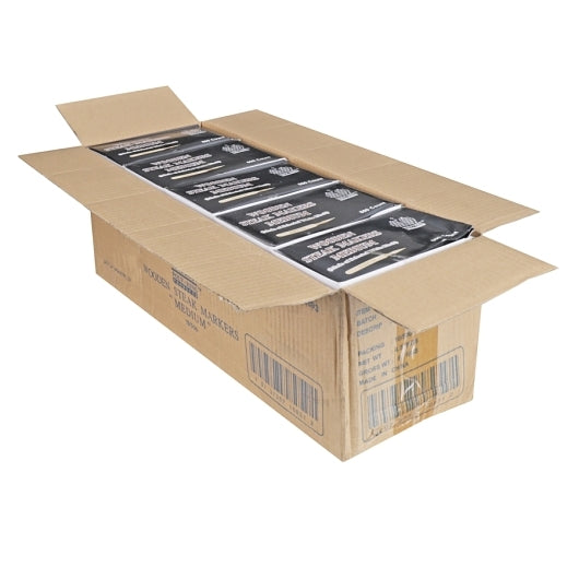 Wooden Steak Markers Medium Steak Wooden Marker, 10 x 500 each Case - GS1 inner-pack image
