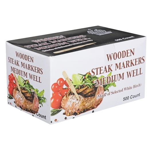 Goldmax Medium Well Steak Wooden Marker, 10 x 500 each Case - DOT product image 2