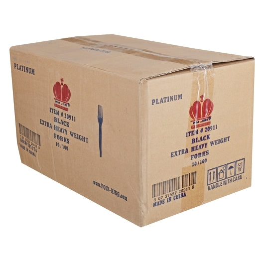 Goldmax Cutlery Heavy Weight Black Fork, 10 x 100 each Case - DOT product image 4