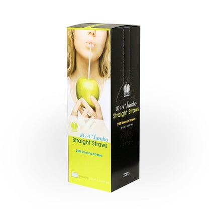 Goldmax Unwrapped 10.25 Inch Jumbo Translucent Straw, 10 x 250 each Case - Disposable Gloves