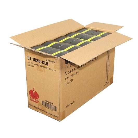 Goldmax Unwrapped 10.25 Inch Jumbo Translucent Straw, 10 x 250 each Case - DOT product image 2