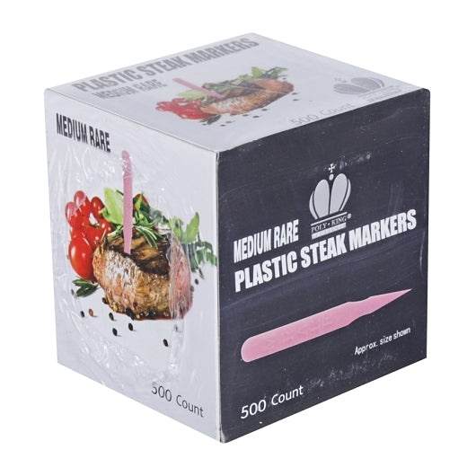Marker Plastic Steak Medium Rare Steak Plastic Marker, 10 x 500 each Case - DOT product image 2