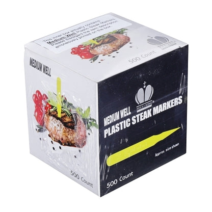 Marker Plastic Steak Medium Well Steak Plastic Marker, 10 x 500 each Case - DOT product image 2