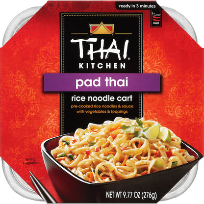 Thai Kitchen Pad Thai Rice Noodle Cart, 6 x 9.77 oz Case - Front/center packaged product image
