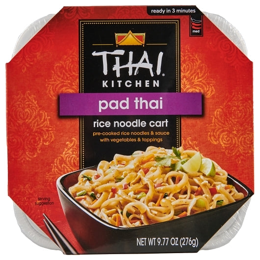 Thai Kitchen Pad Thai Rice Noodle Cart, 6 x 9.77 oz Case - Front/center packaged product image