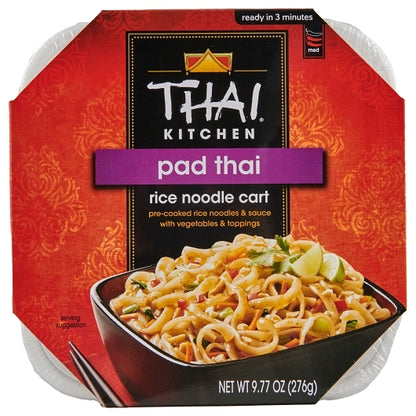 Thai Kitchen Pad Thai Rice Noodle Cart, 6 x 9.77 oz Case - Front/center packaged product image