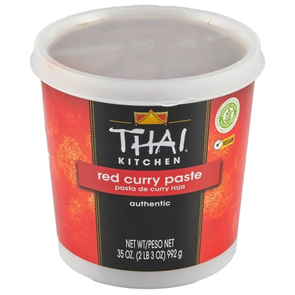 Thai Kitchen Red Curry Paste, 6 x 35 oz Case - Front/center packaged product image