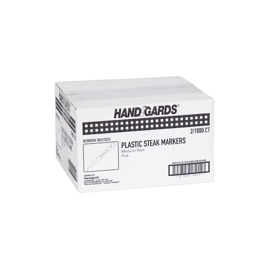 Handgards Pink Medium Rare Plastic Steak Marker, 2 x 1000 x 1000 each Case - DOT product image 3
