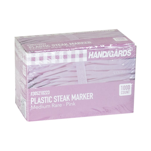 Handgards Pink Medium Rare Plastic Steak Marker, 2 x 1000 x 1000 each Case - DOT product image 2