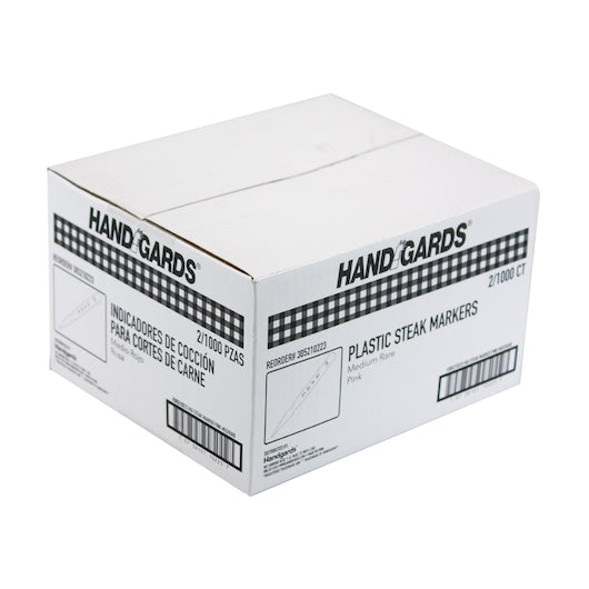 Handgards Pink Medium Rare Plastic Steak Marker, 2 x 1000 x 1000 each Case - DOT product image 4